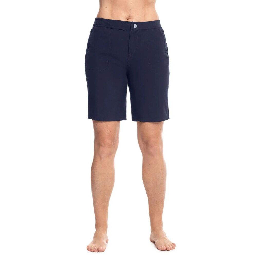 Coolibar UPF 50+ Schooner Boardshorts In Navy Blue Women's Size 10